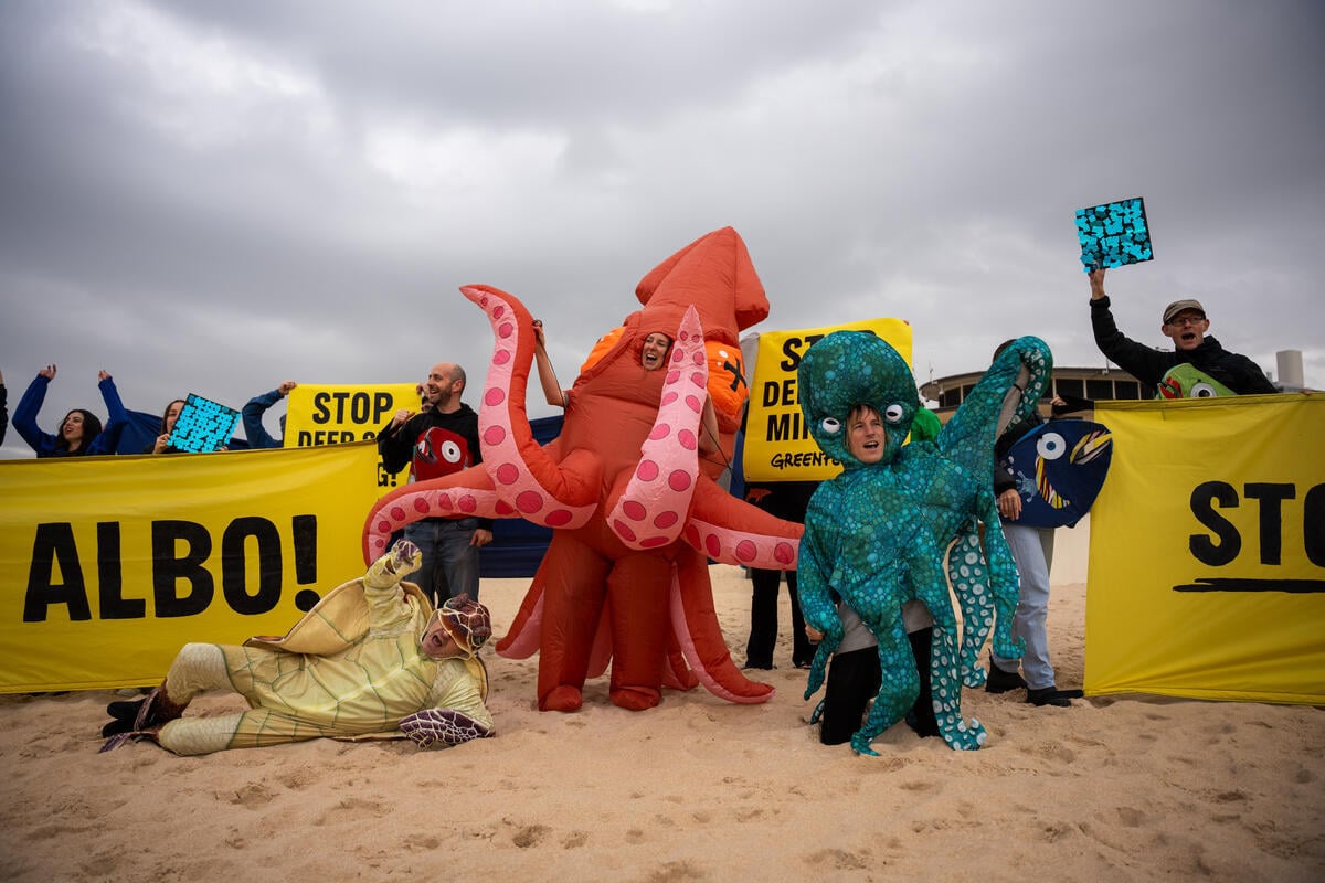 World Environment Day Rally at Bondi Beach, Sydney. © Greenpeace