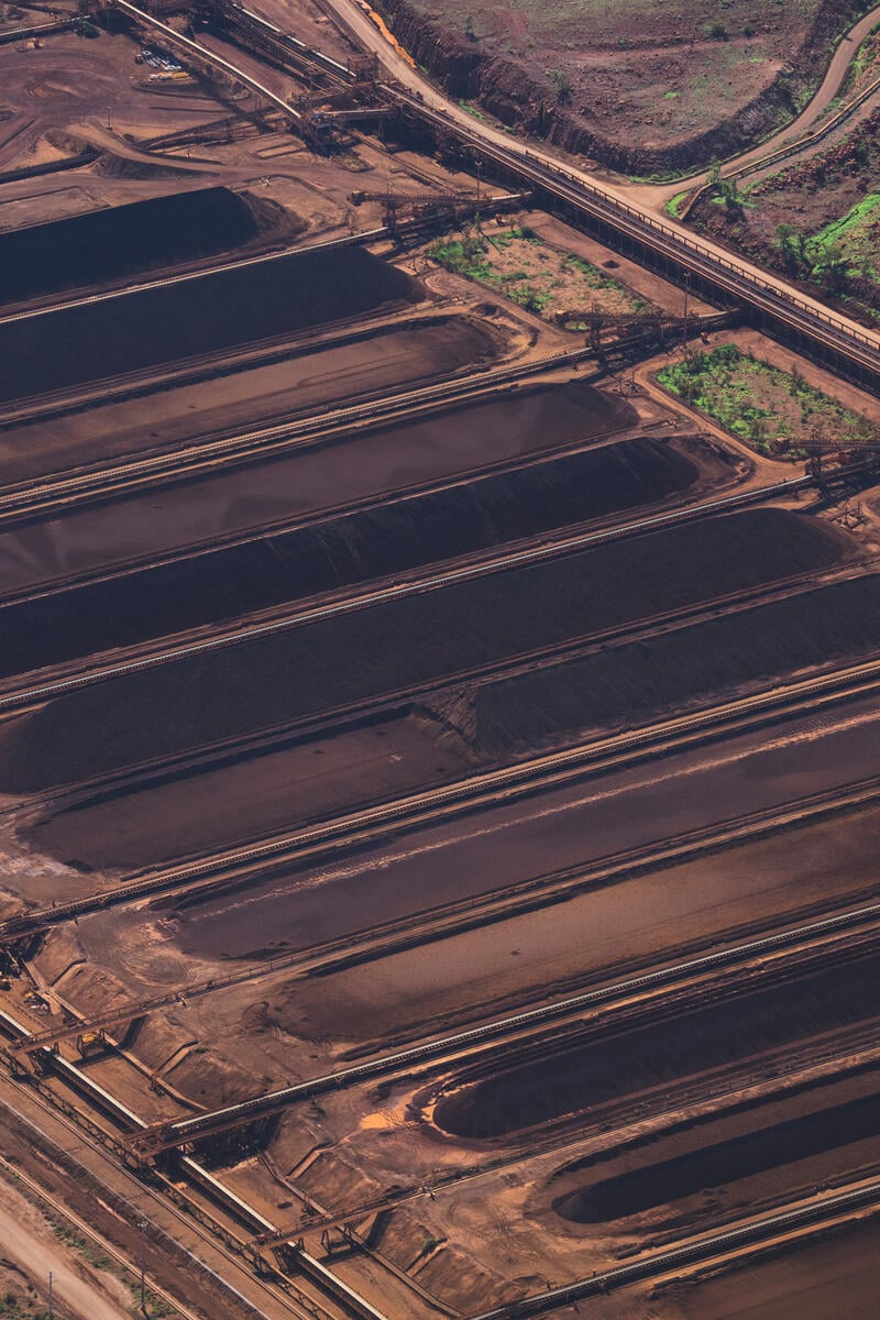 Iron Ore Loading Port on East Intercourse Island. © Lewis Burnett / Greenpeace